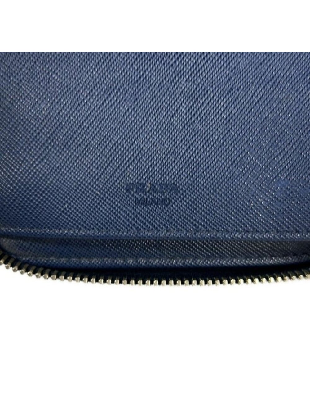 Prada Wallet Navy Double Zip Organizer Around Leather - Picture 8 of 10